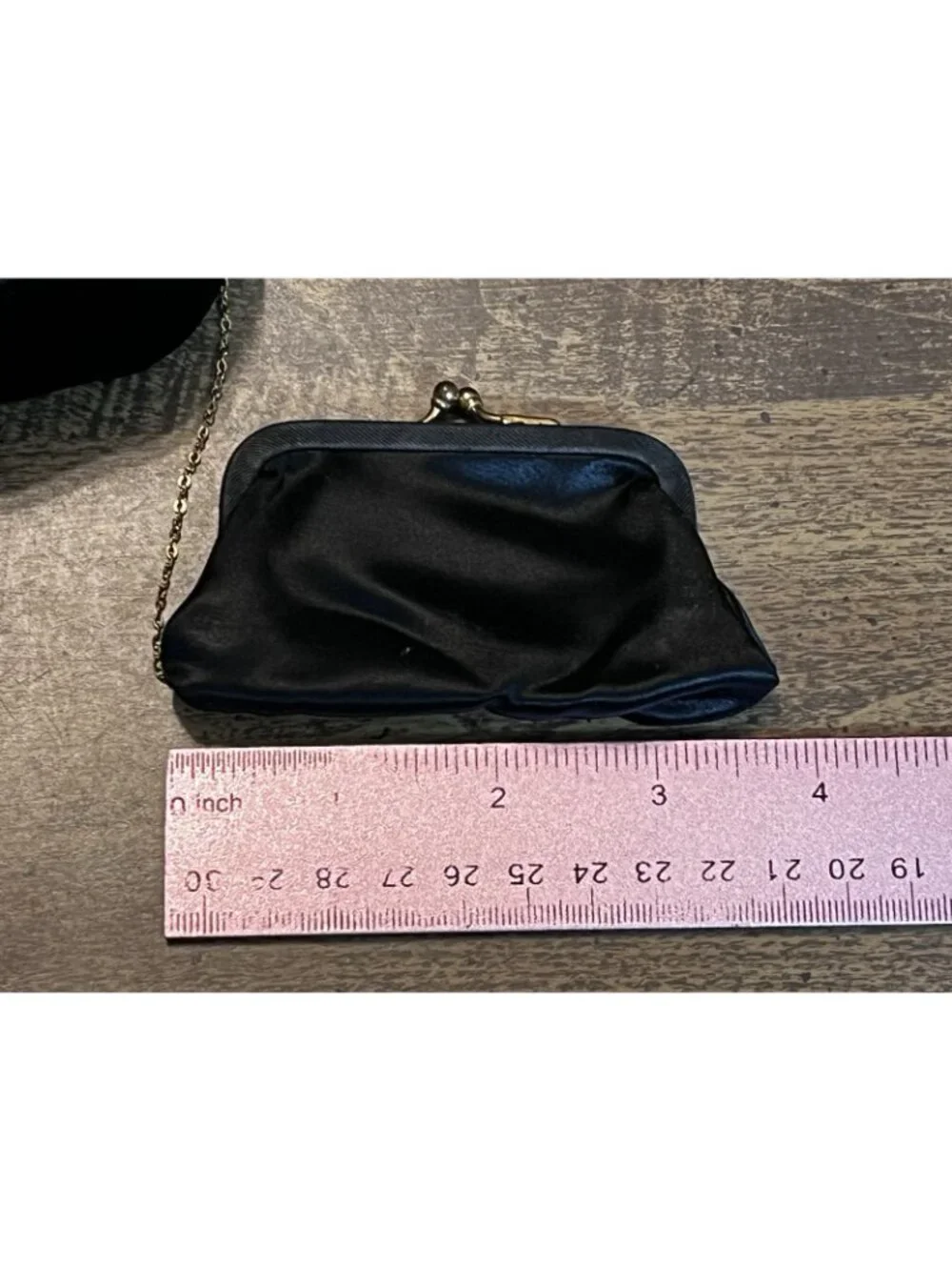 VTG Morris Moskowitz (MM) Black Velvet Clutch w/Coin Purse Evening Formal Gala